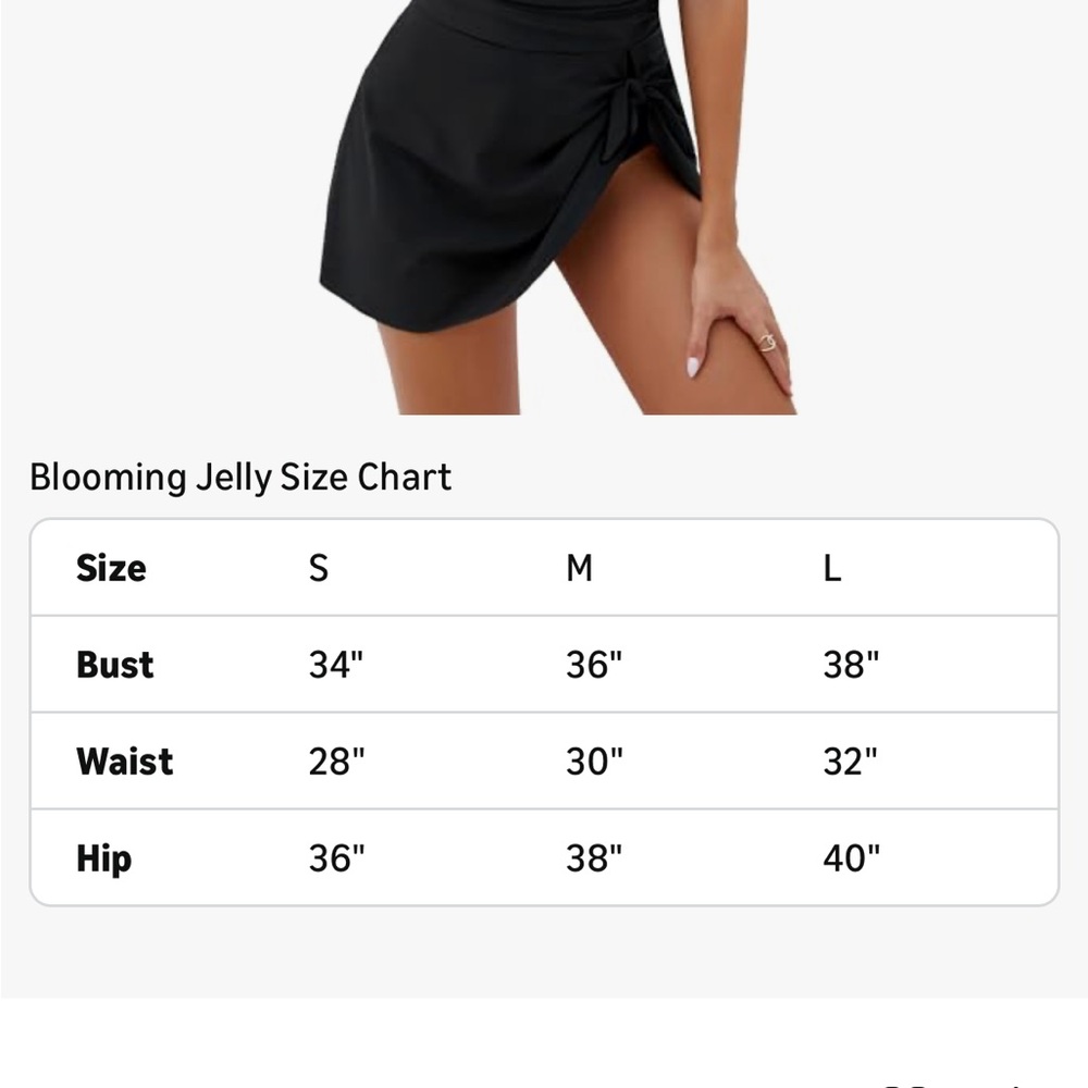 Blooming Jelly Women's Tummy Control Swimsuits One Piece Swim Dress XL - Picture 5 of 6